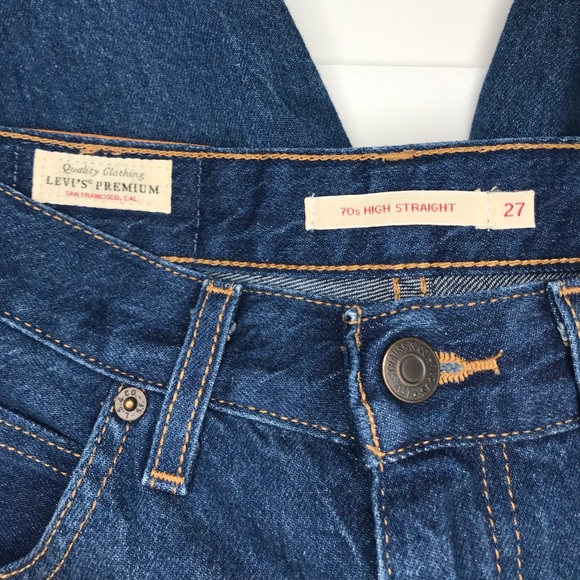 Levi’s Premium 70s High-Rise Straight Leg Women’s Jeans 27 - Picture 14 of 17